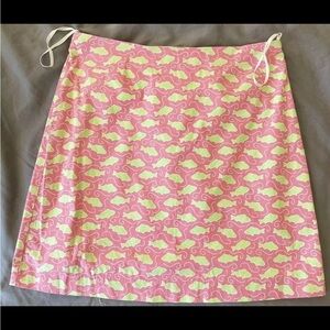 Vineyard Vines Pink Fish Print Skirt - size 8